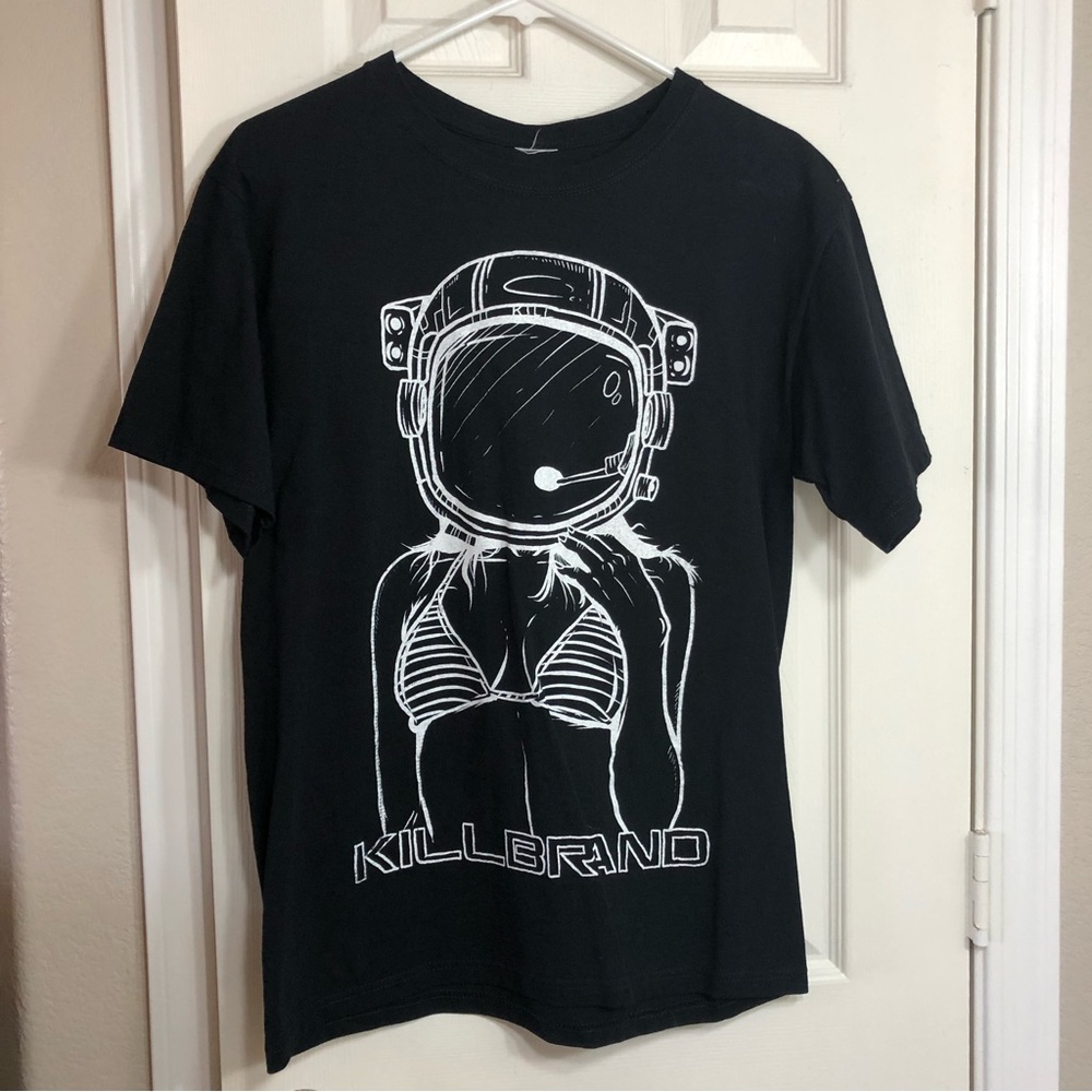 Mens Kill Brand Astronaut T Shirt Size Medium Black Shirt Streetwear